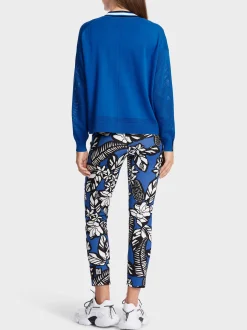 Marc Cain Jacken|Strick-SPORTIV UND ELEGANT – CARDIGAN MIT ZIPP bright royal blue
