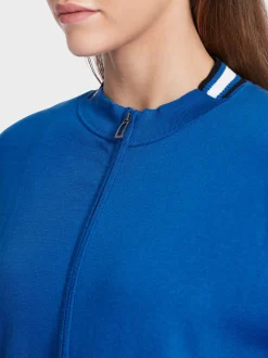 Marc Cain Jacken|Strick-SPORTIV UND ELEGANT – CARDIGAN MIT ZIPP bright royal blue