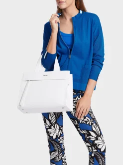 Marc Cain Jacken|Strick-SPORTIV UND ELEGANT – CARDIGAN MIT ZIPP bright royal blue