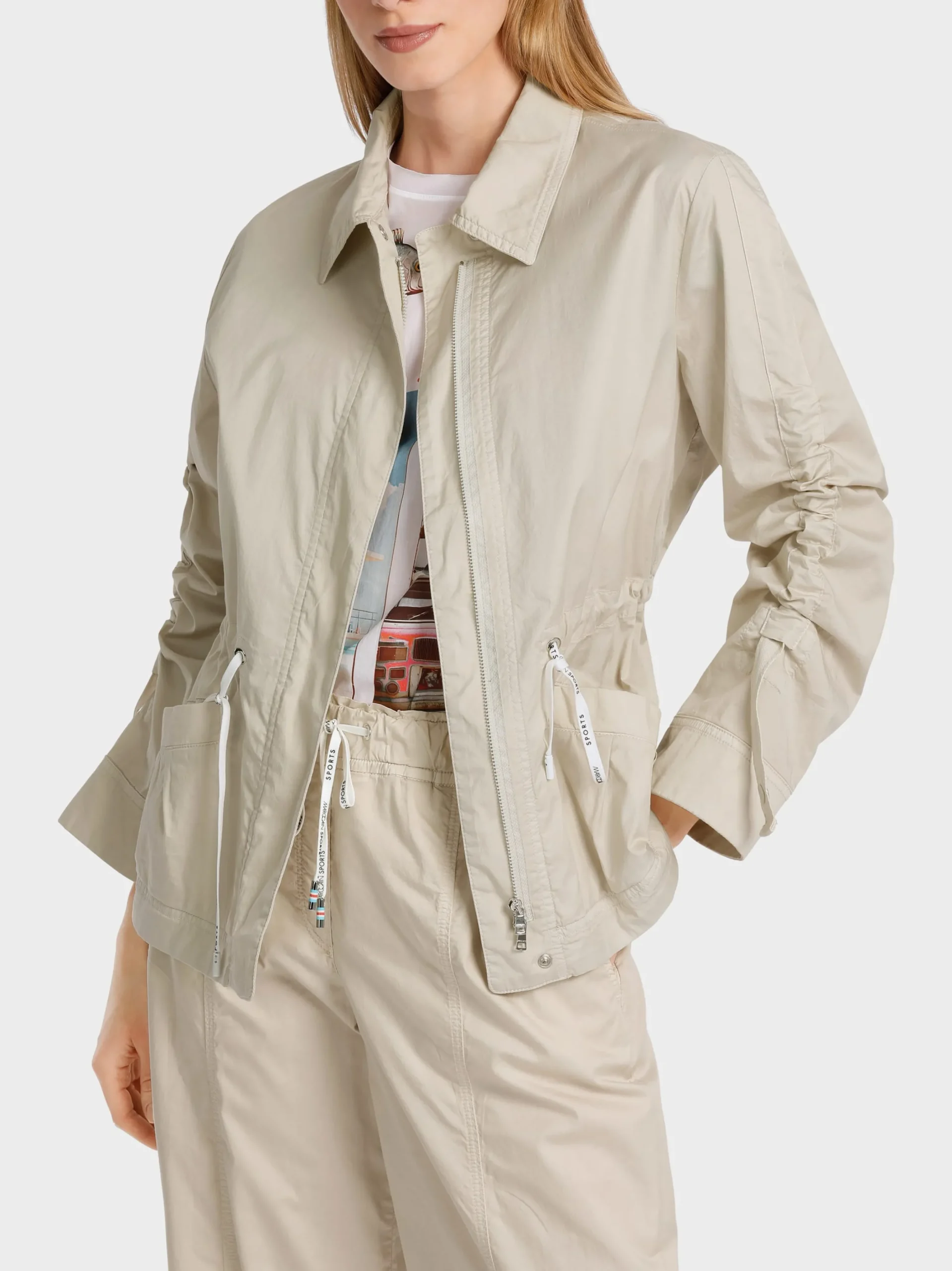 Marc Cain Jacken-SPORTIVE JACKE AUS COTTONSTRETCH grey stone
