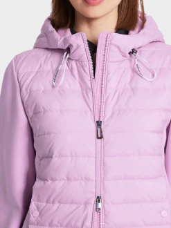 Marc Cain Jacken-SPORTIVE JACKE IN MATERIALMIX bright pink lavender