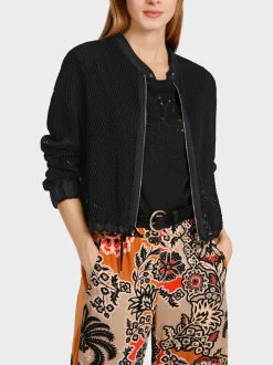 Marc Cain Jacken-SPORTIVE JACKE IN MESH black