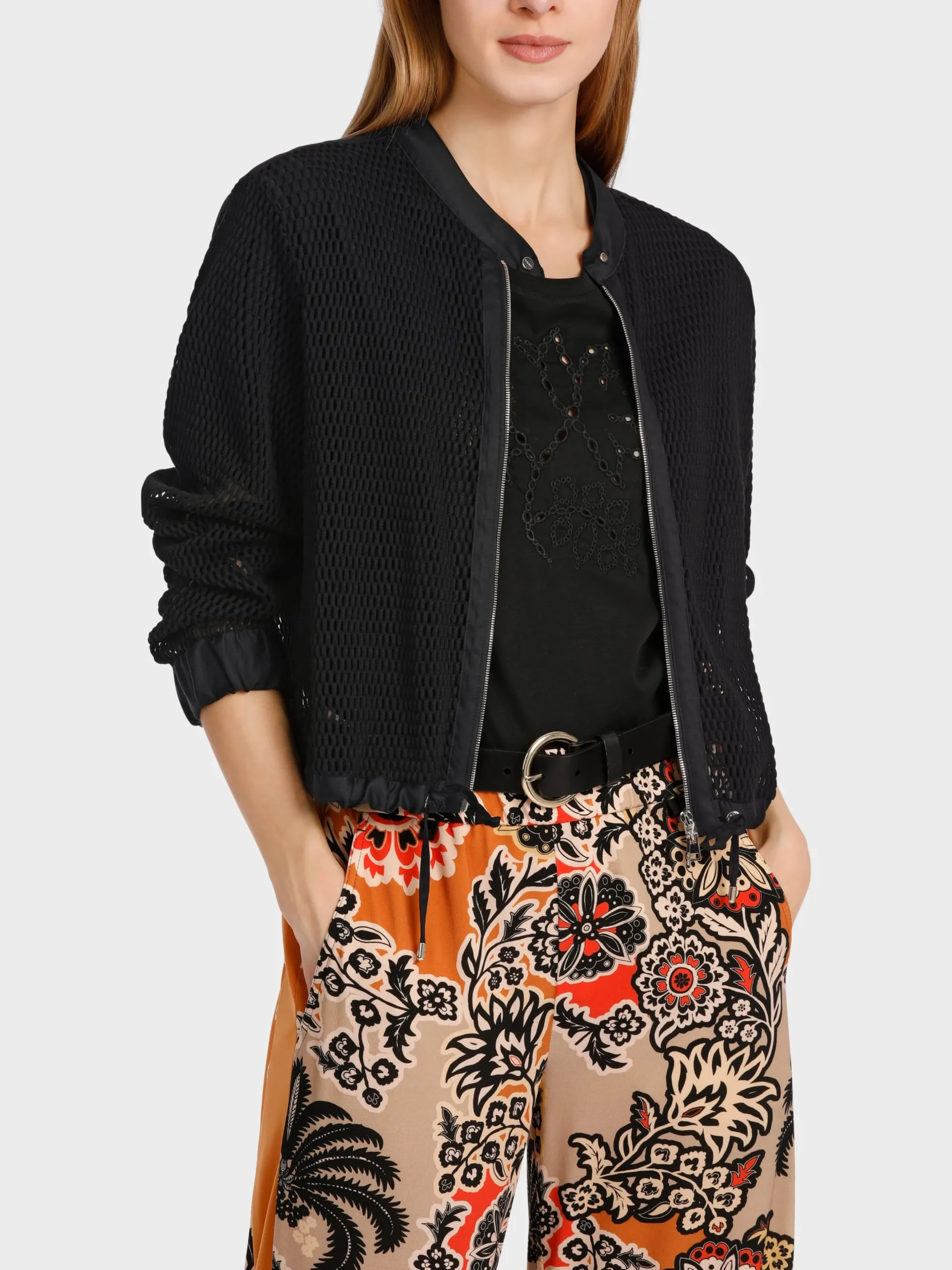 Marc Cain Jacken-SPORTIVE JACKE IN MESH black