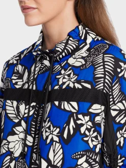 Marc Cain Jacken-SPORTIVE JACKE MIT FLORALEM PRINT bright royal blue