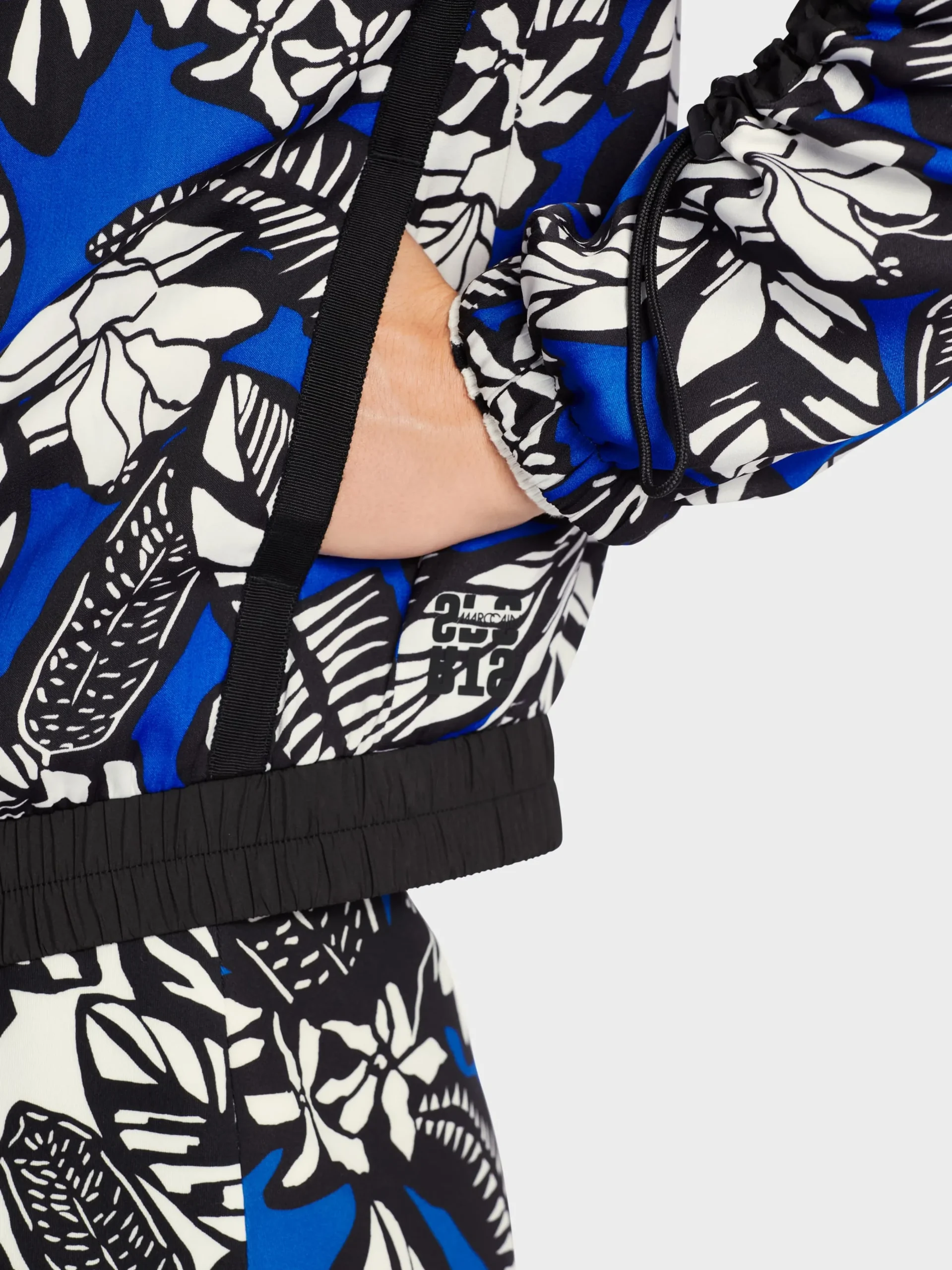 Marc Cain Jacken-SPORTIVE JACKE MIT FLORALEM PRINT bright royal blue