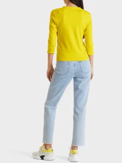 Marc Cain Jacken-SPORTIVE JACKE MIT RÜSCHENDETAIL bright sulphur
