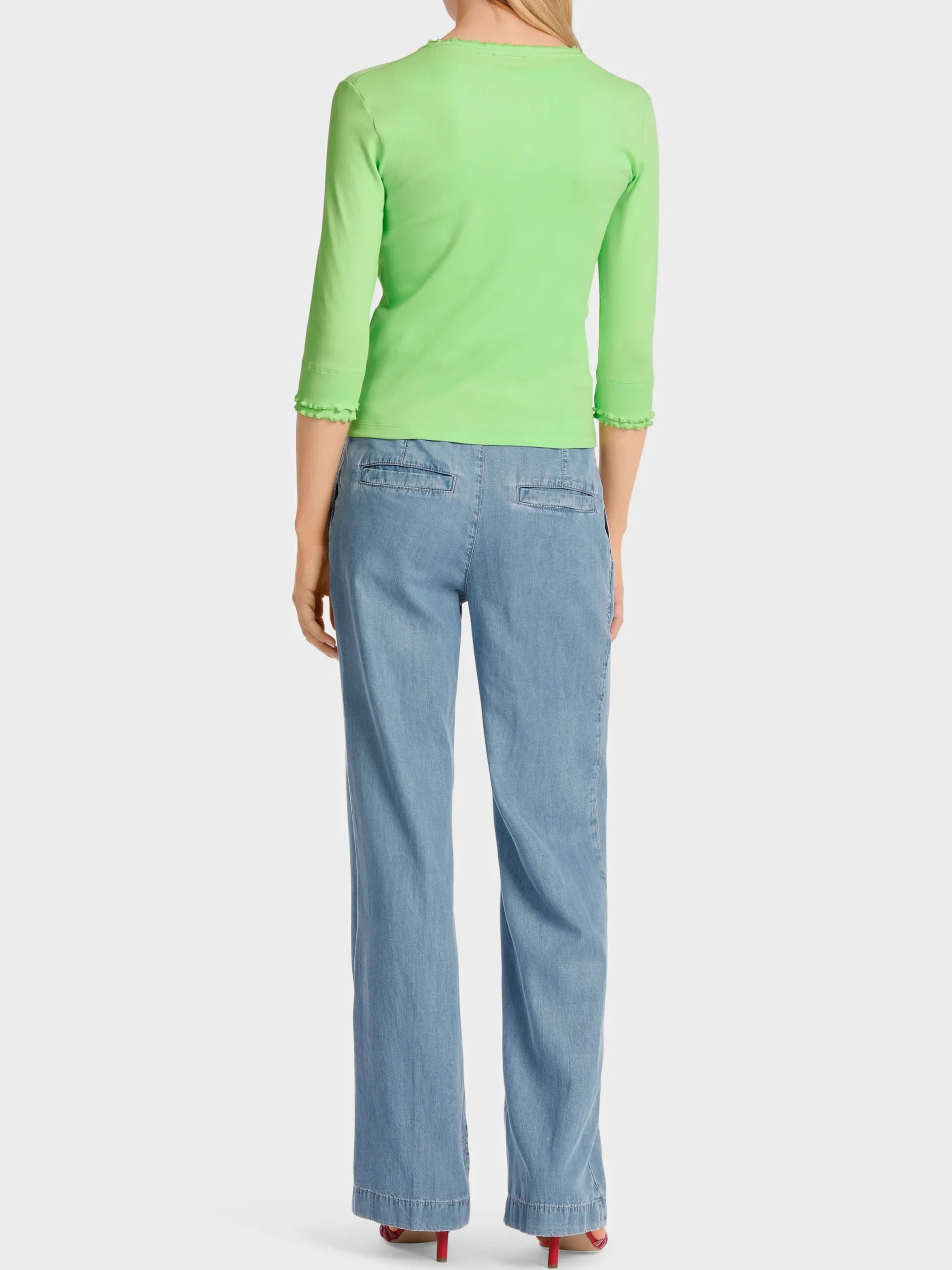 Marc Cain Jacken-SPORTIVE JACKE MIT RÜSCHENDETAIL light apple green