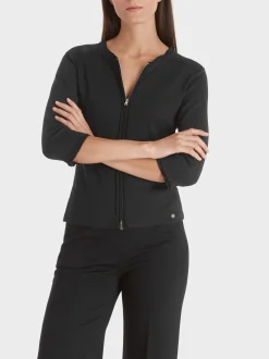 Marc Cain Jacken-SPORTIVE JACKE MIT RÜSCHENDETAIL black