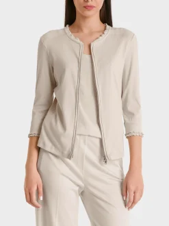 Marc Cain Jacken-SPORTIVE JACKE MIT RÜSCHENDETAIL smoke