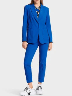 Marc Cain Blazer-SPORTIVER BLAZER IM SEVENTIES-STIL bright royal blue