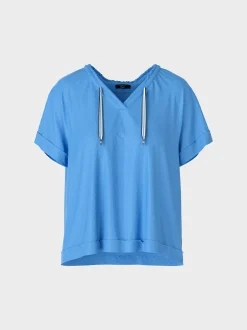 Marc Cain Blusen & Tuniken|Shirts & Tops-SPORTIVES BLUSENSHIRT bright azure