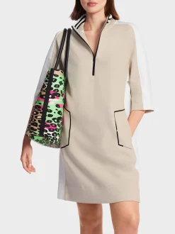 Marc Cain Kleider-SPORTIVES KLEID IN A-LINIE soft moon rock