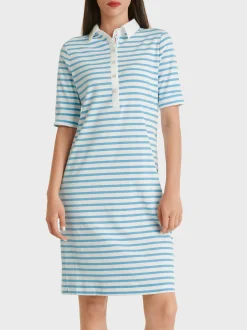Marc Cain Kleider-SPORTIVES STREIFENKLEID light turquoise