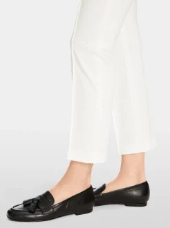 Marc Cain Hosen-STRETCH-HOSE MIT BIESEN off-white