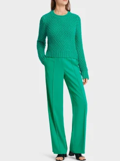Marc Cain Pullover & Sweatshirts|Strick-STRICKPULLOVER "RETHINK TOGETHER" bright malachite