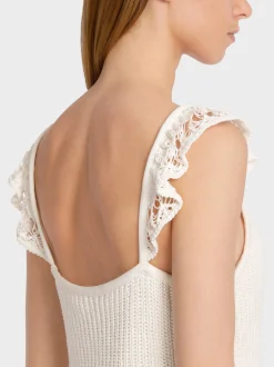 Marc Cain Shirts & Tops|Strick-STRICKTOP “RETHINK TOGETHER” off-white