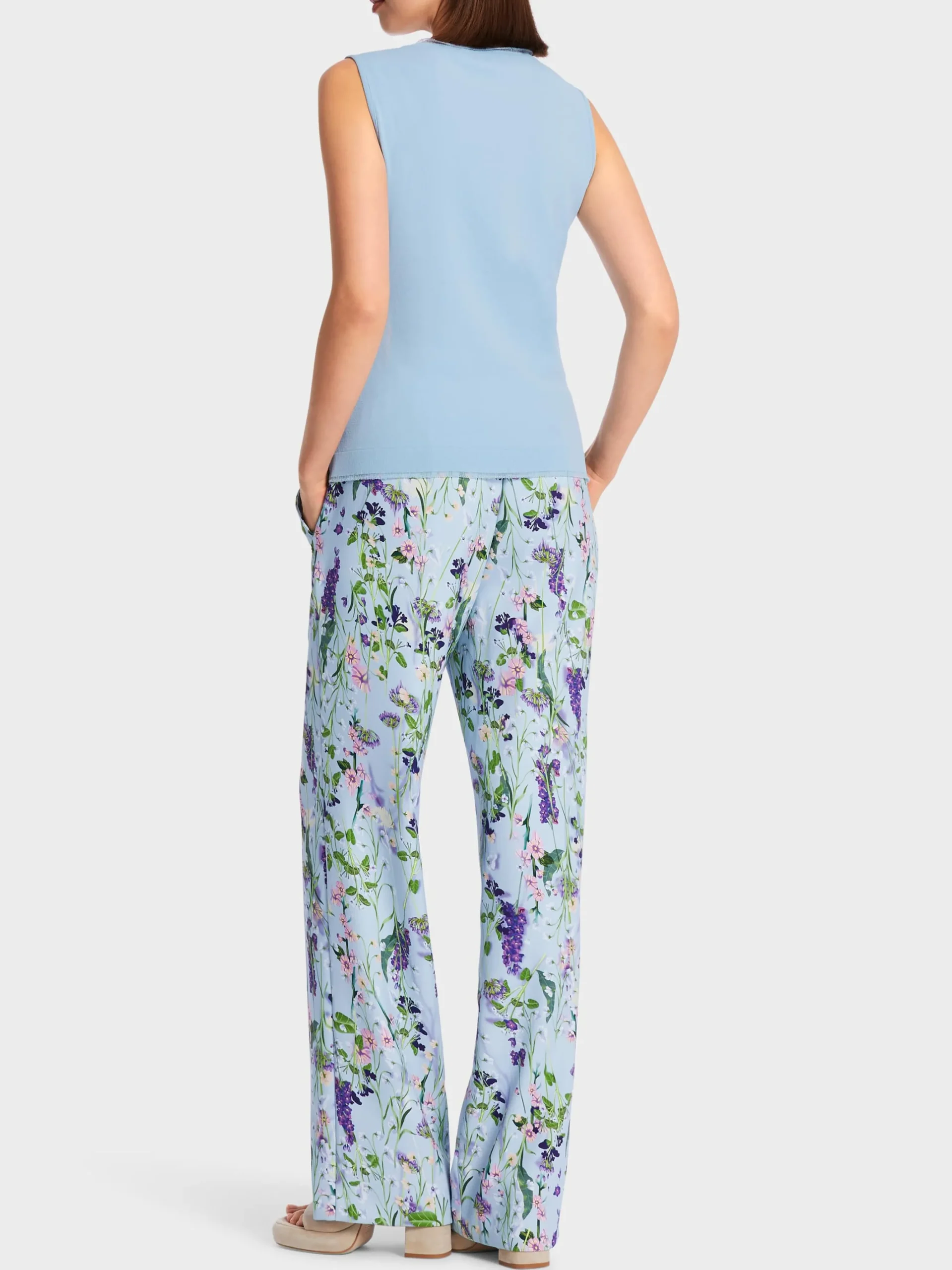 Marc Cain Shirts & Tops|Strick-STRICKTOP "RETHINK TOGETHER" soft summer sky