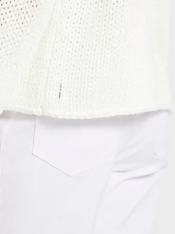 Marc Cain Pullover & Sweatshirts|Strick-SWEATER IN GROBSTRICK KNITTED IN GERMANY off-white