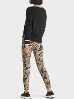 Marc Cain Pullover & Sweatshirts|Strick-SWEATER MIT KASCHMIR "RETHINK TOGETHER" black