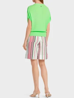 Marc Cain Pullover & Sweatshirts|Strick-SWEATER MIT WICKELEFFEKT light apple green
