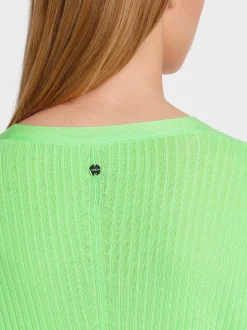 Marc Cain Pullover & Sweatshirts|Strick-SWEATER MIT WICKELEFFEKT light apple green