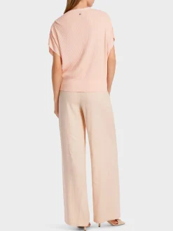 Marc Cain Pullover & Sweatshirts|Strick-SWEATER MIT WICKELEFFEKT soft rose