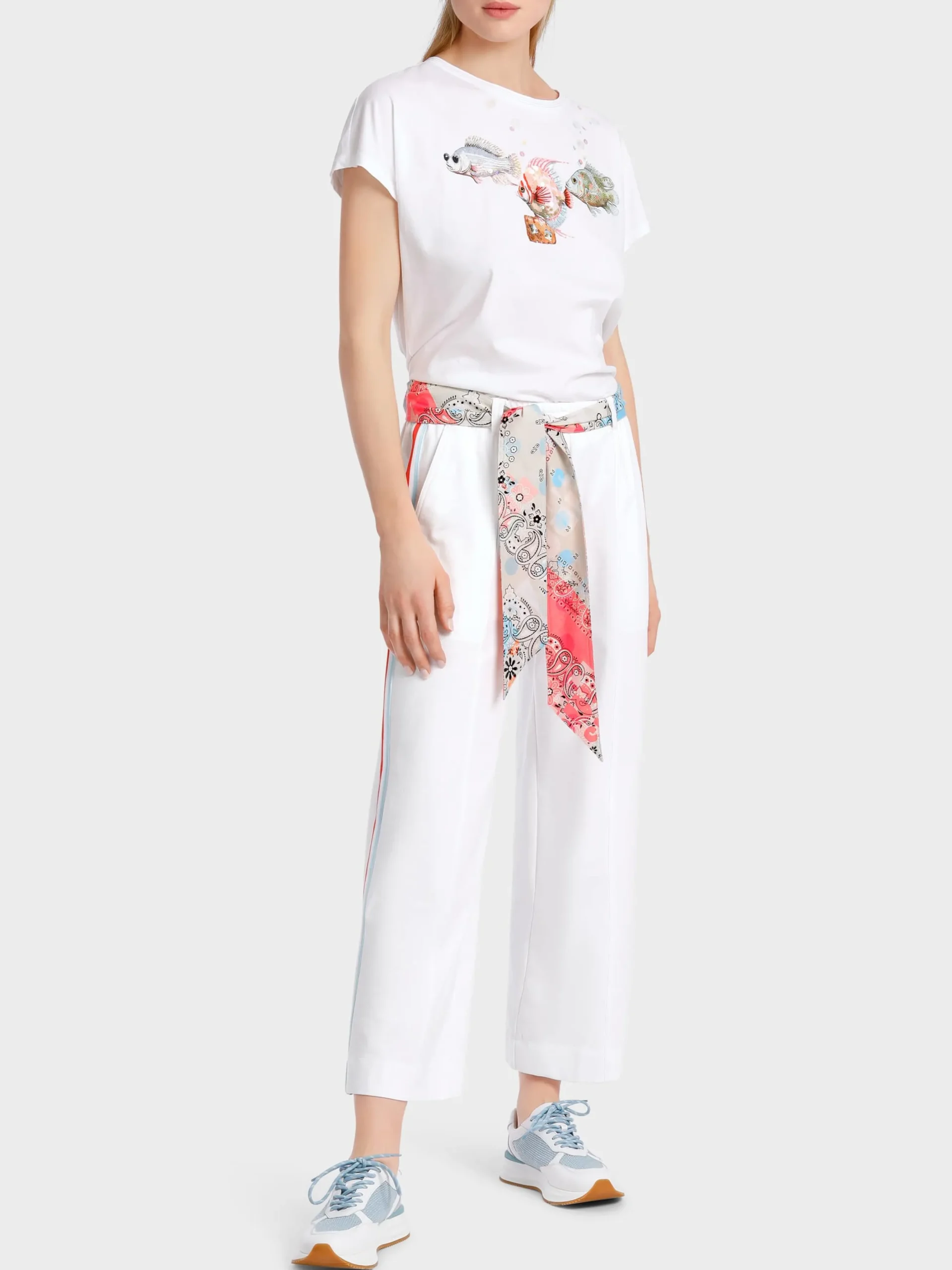 Marc Cain Hosen-SWEATHOSE MODELL WASHINGTON white