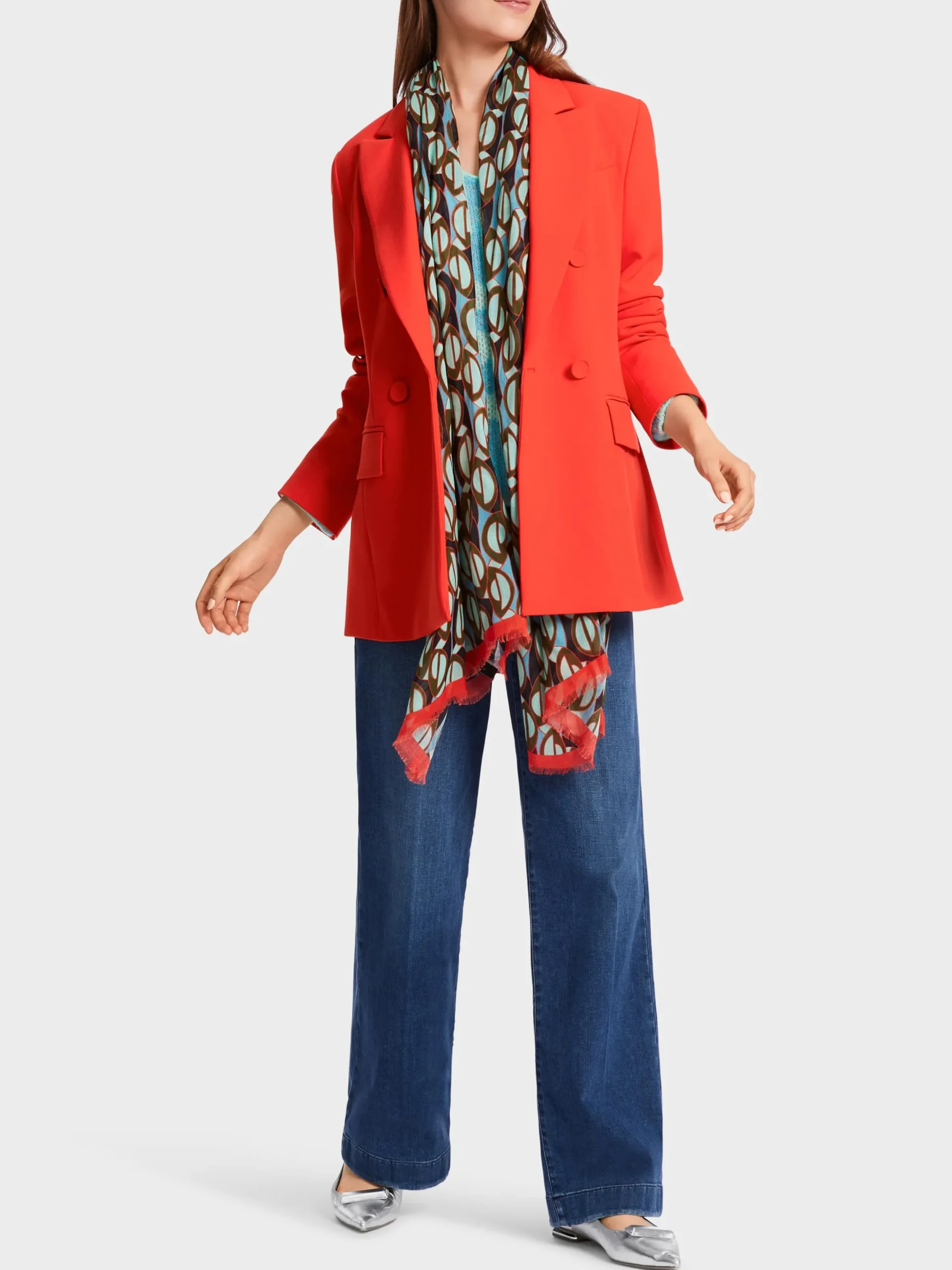 Marc Cain Blazer|Hosenanzüge-TAILLIERTER BLAZER bright tomato