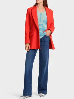 Marc Cain Blazer|Hosenanzüge-TAILLIERTER BLAZER bright tomato