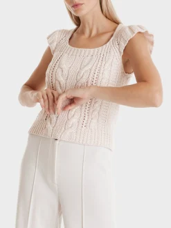 Marc Cain Pullover & Sweatshirts|Strick-TANK TOP KNITTED IN GERMANY smoke