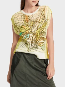 Marc Cain Pullover & Sweatshirts|Strick-TANK TOP KNITTED IN GERMANY soft limeade