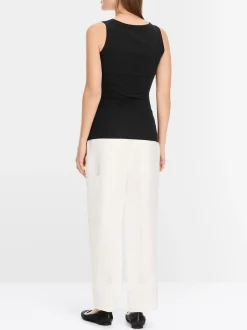 Marc Cain Shirts & Tops-TANKTOP AUS FEINRIPP black