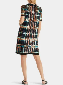Marc Cain Kleider-TÜLLKLEID MIT PAILLETTEN UND PERLEN midnight blue