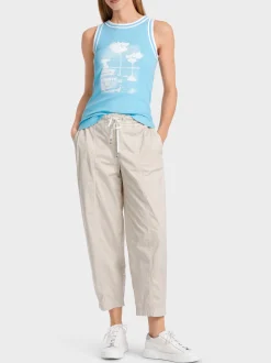Marc Cain Shirts & Tops-TOP MIT FOTOPRINT light turquoise