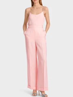 Marc Cain Shirts & Tops-TOP MIT PERLENBESETZTEN TRÄGERN soft seashell