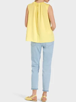 Marc Cain Shirts & Tops-TOP MIT RÜSCHEN-DETAIL pale lemon