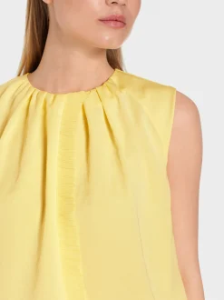Marc Cain Shirts & Tops-TOP MIT RÜSCHEN-DETAIL pale lemon