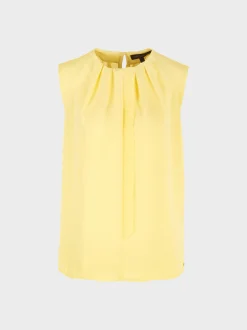 Marc Cain Shirts & Tops-TOP MIT RÜSCHEN-DETAIL pale lemon