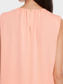 Marc Cain Shirts & Tops-TOP MIT RÜSCHEN-DETAIL deep peach