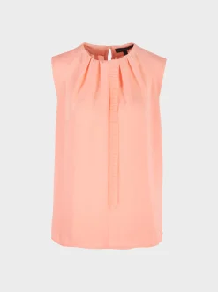 Marc Cain Shirts & Tops-TOP MIT RÜSCHEN-DETAIL deep peach