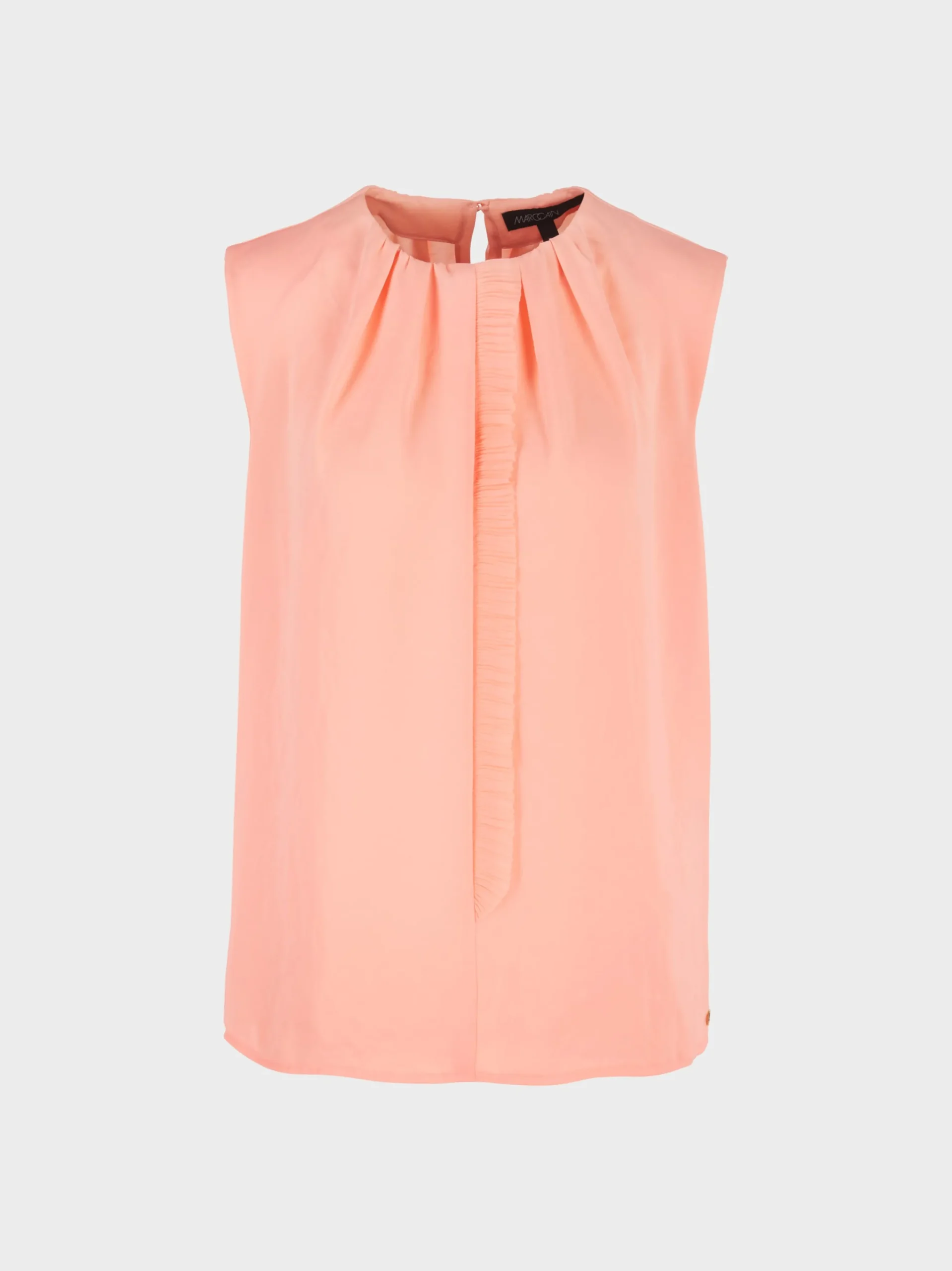 Marc Cain Shirts & Tops-TOP MIT RÜSCHEN-DETAIL deep peach