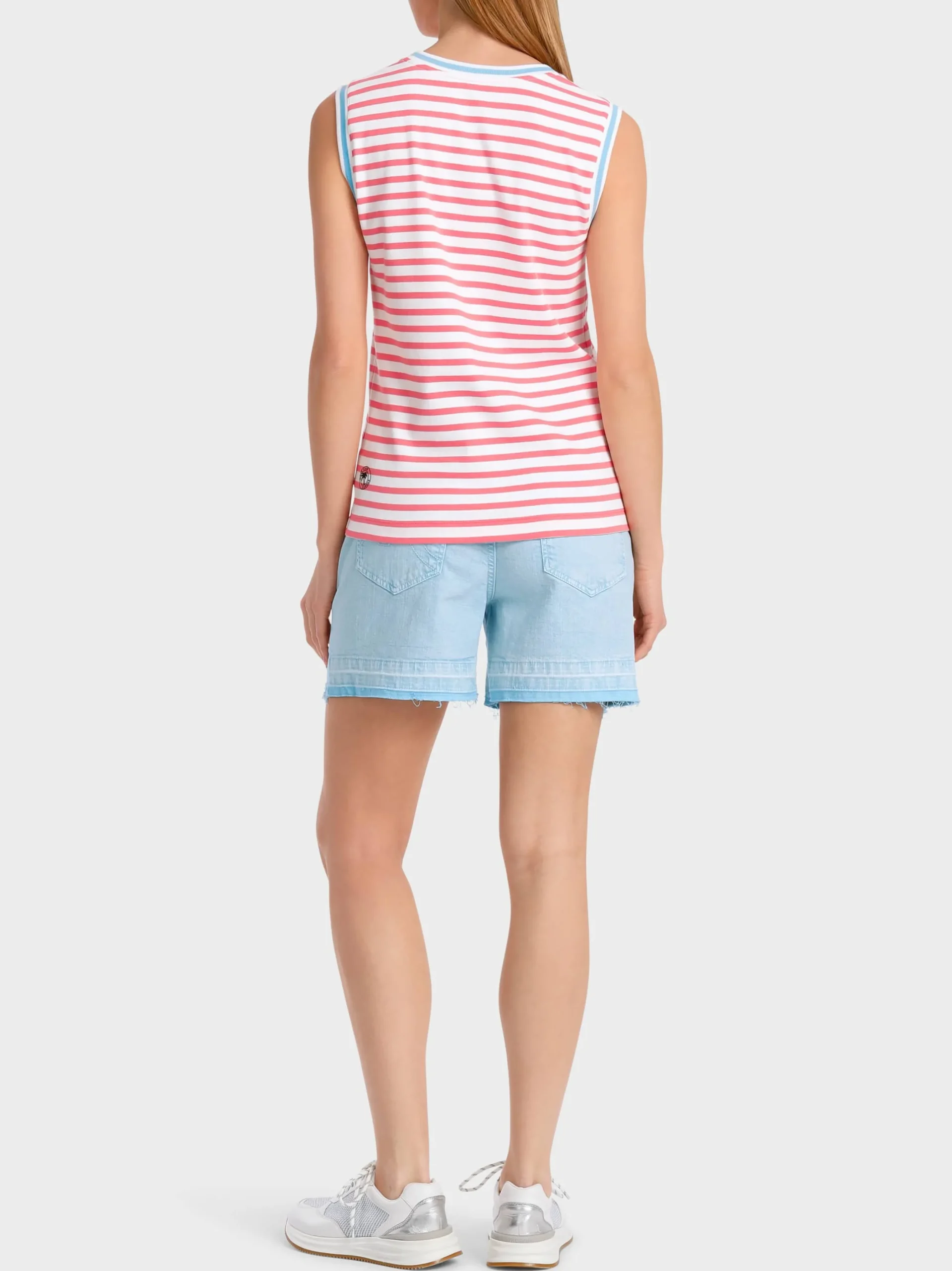 Marc Cain Shirts & Tops-TOP MIT VOGELAPPLIKATION light neon red