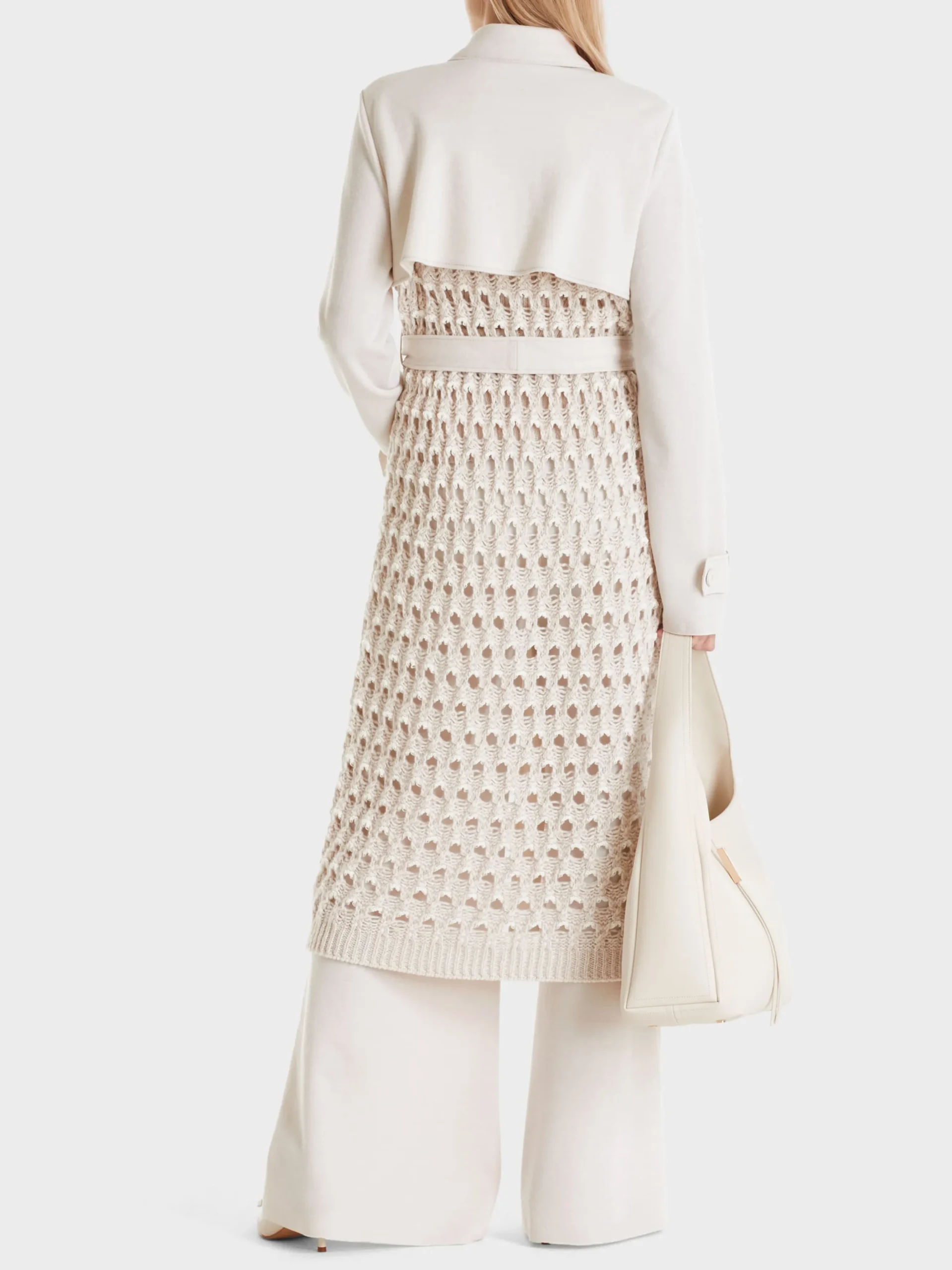 Marc Cain Mäntel & Outdoorjacken|Strick-TRENCHCOAT KNITTED IN GERMANY smoke