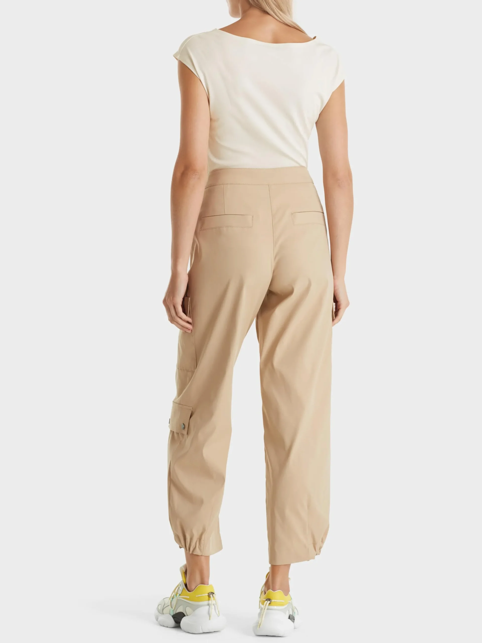 Marc Cain Shirts & Tops-T-SHIRT MIT ANGESCHNITTENEM ARM smoke