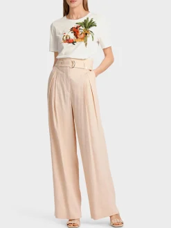 Marc Cain Shirts & Tops-T-SHIRT MIT FANCY ANIMAL-PRINT off-white