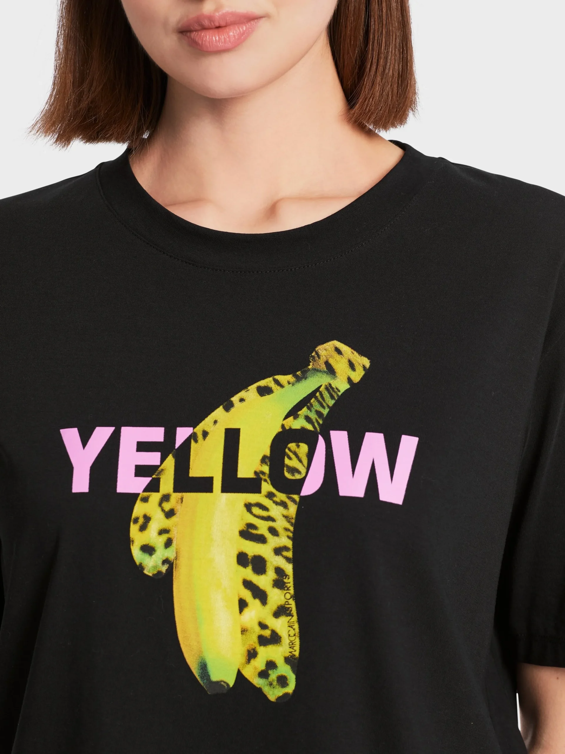 Marc Cain Shirts & Tops-T-SHIRT MIT FOTOPRINT „RETHINK TOGETHER“ black