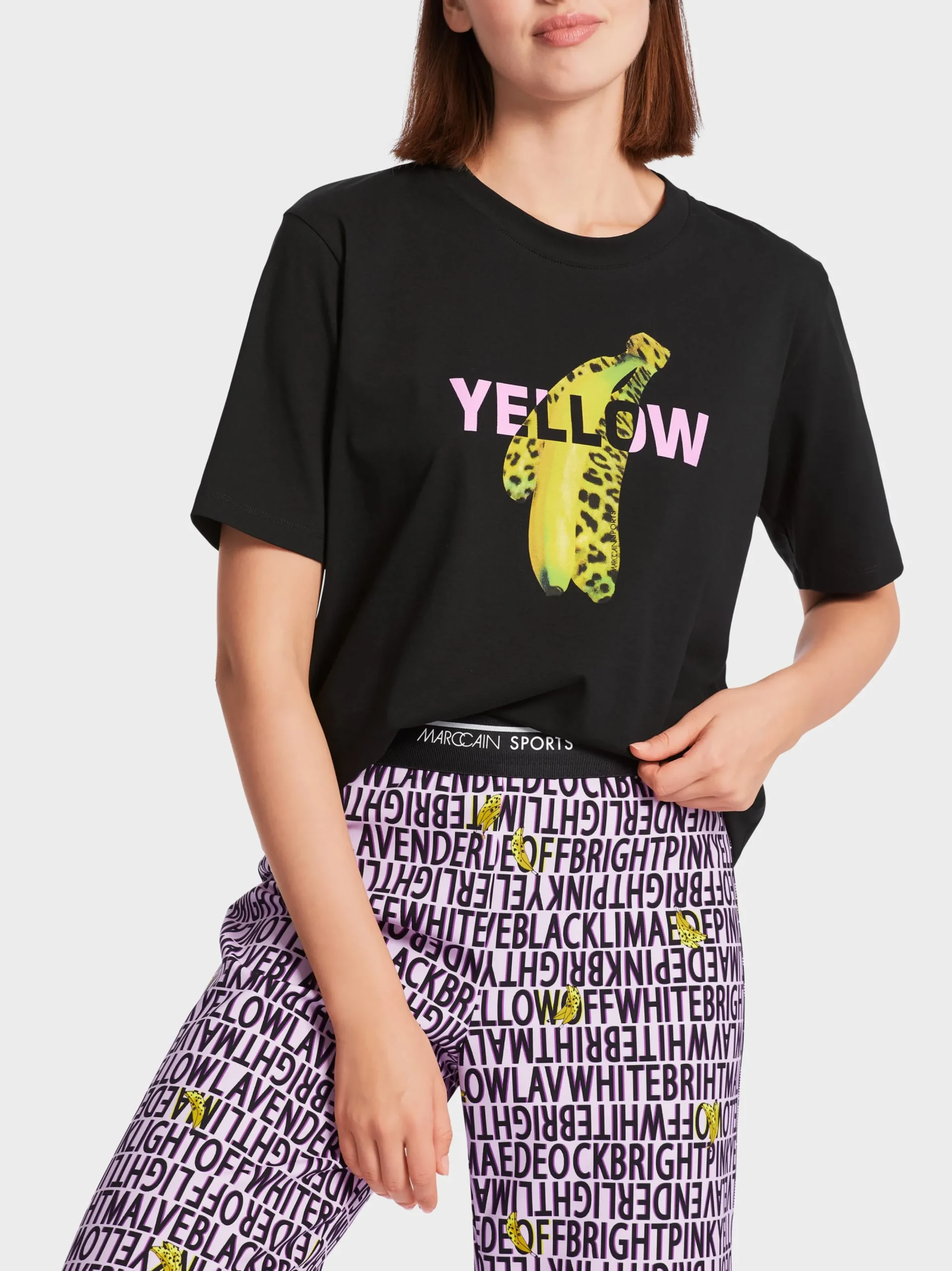 Marc Cain Shirts & Tops-T-SHIRT MIT FOTOPRINT „RETHINK TOGETHER“ black