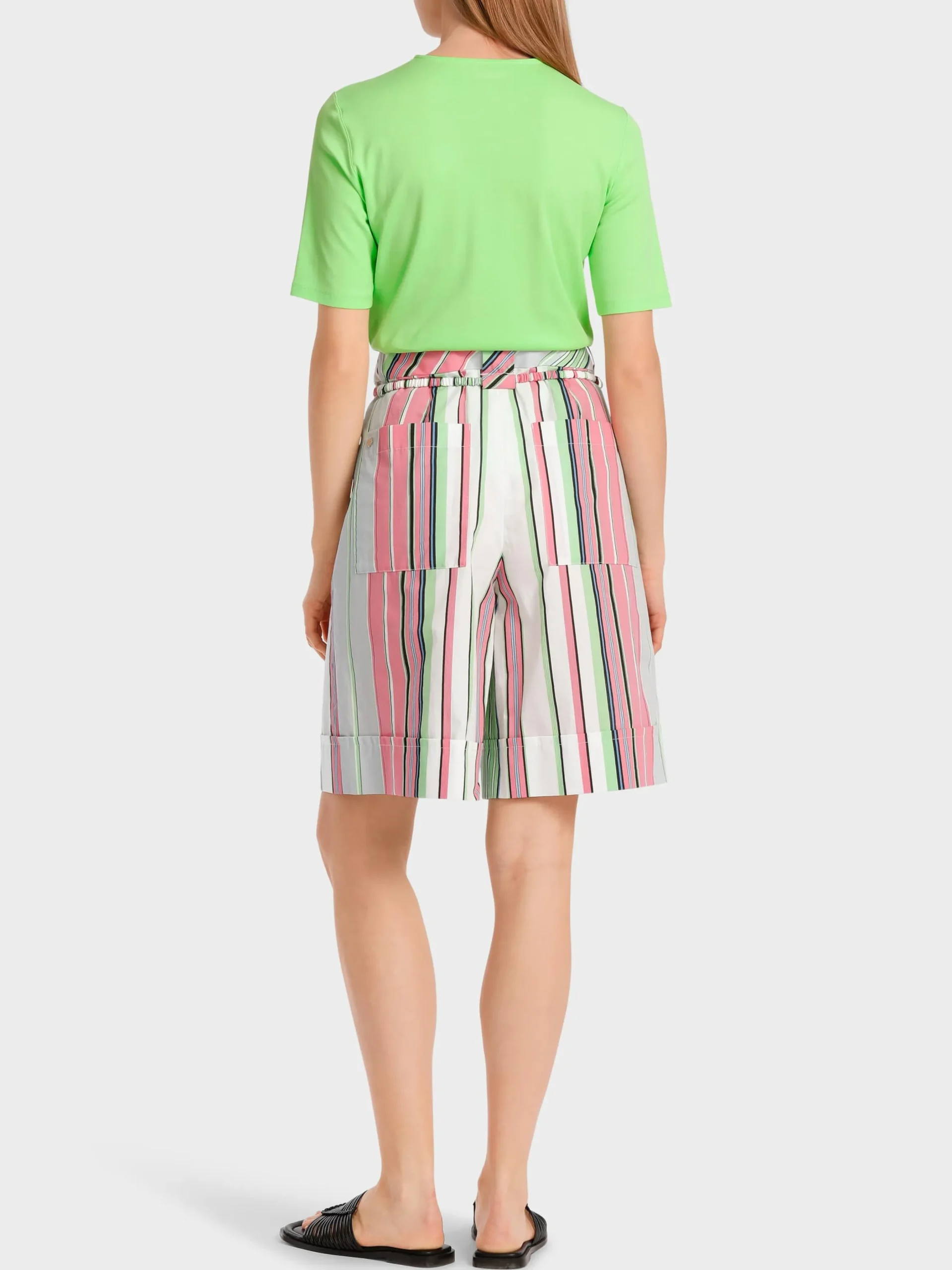 Marc Cain Shirts & Tops-T-SHIRT MIT KNOTENEFFEKT light apple green
