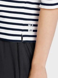 Marc Cain Shirts & Tops-T-SHIRT MIT PALMENAPPLIKATION midnight blue