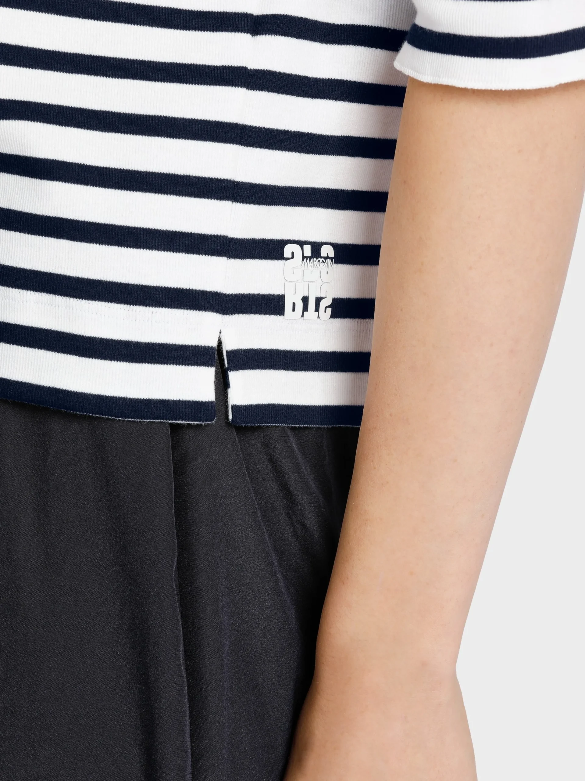 Marc Cain Shirts & Tops-T-SHIRT MIT PALMENAPPLIKATION midnight blue